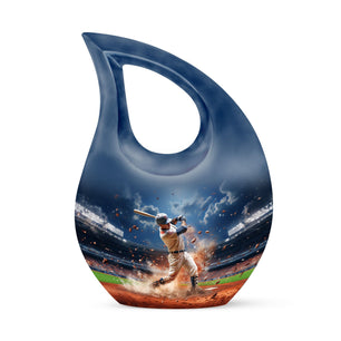 Baseball  Small Urn 3 Inch