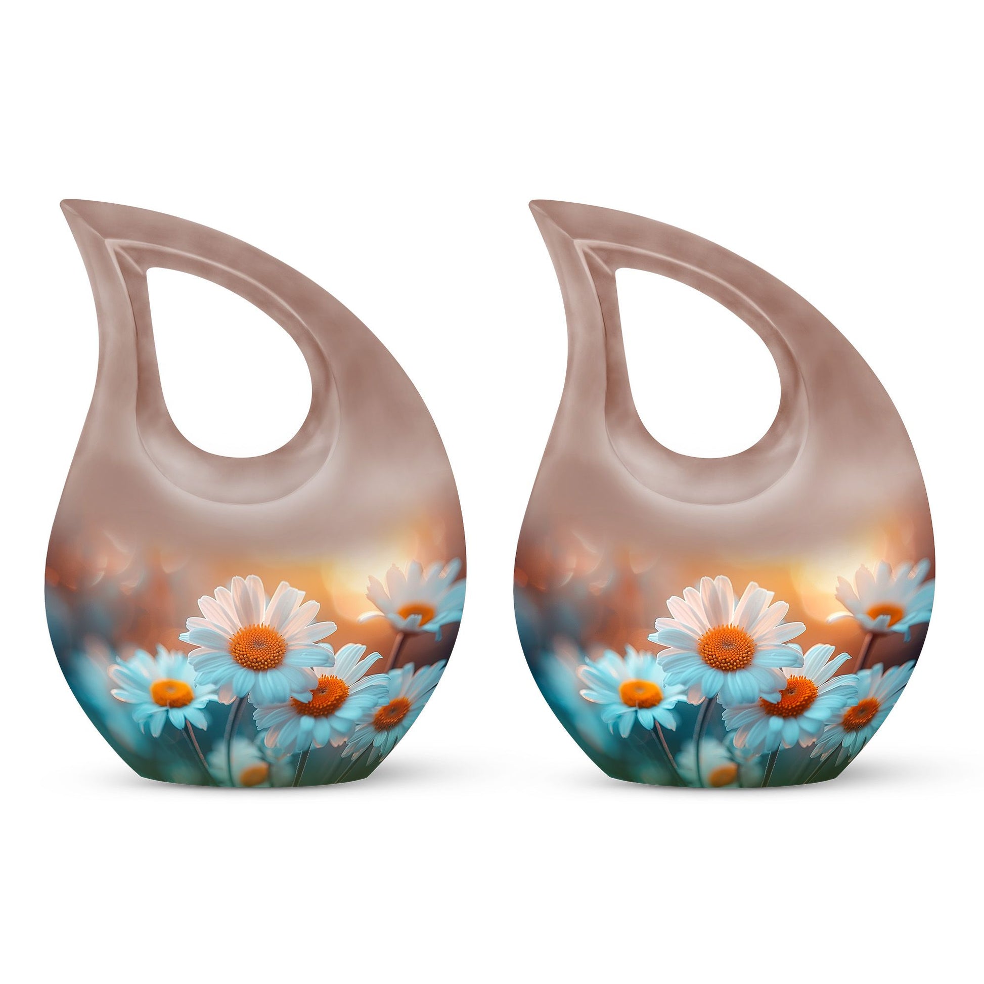 Flower  Small Urn Set of 2 Combo