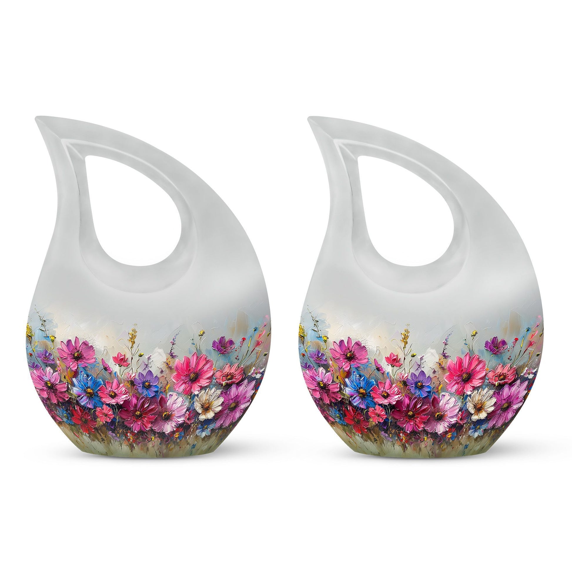 Flower  Small Urn Set of 2 Combo