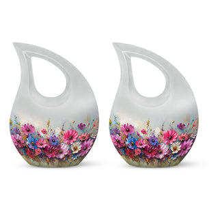 Flower  Small Urn Set of 2 Combo