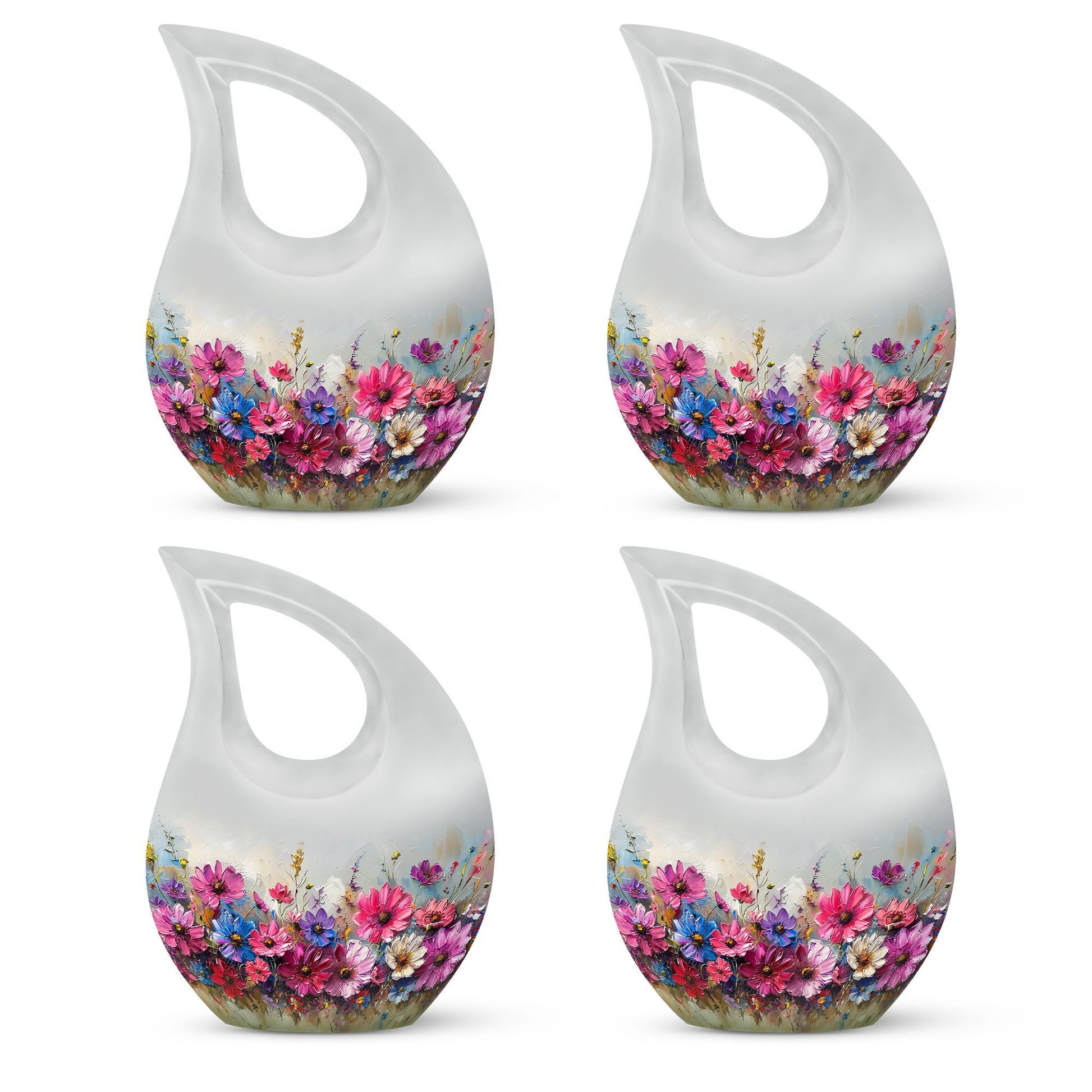 Flower  Small Urn Set of 4 Combo