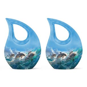 Ocean  Small Urn Set of 2 Combo