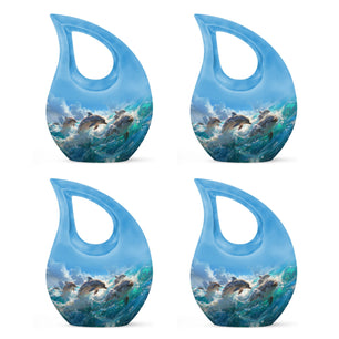 Ocean  Small Urn Set of 4 Combo