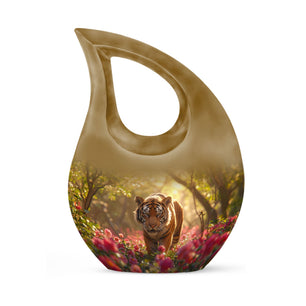 Tiger  Small Urn 3 Inch