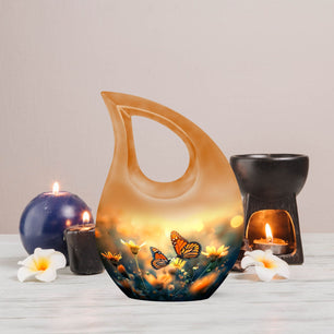 Butterfly  Small Urn Set of 2 Combo