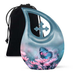 Butterfly  Large Urn 10 Inch