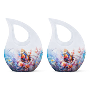 Butterfly  Small Urn Set of 2 Combo