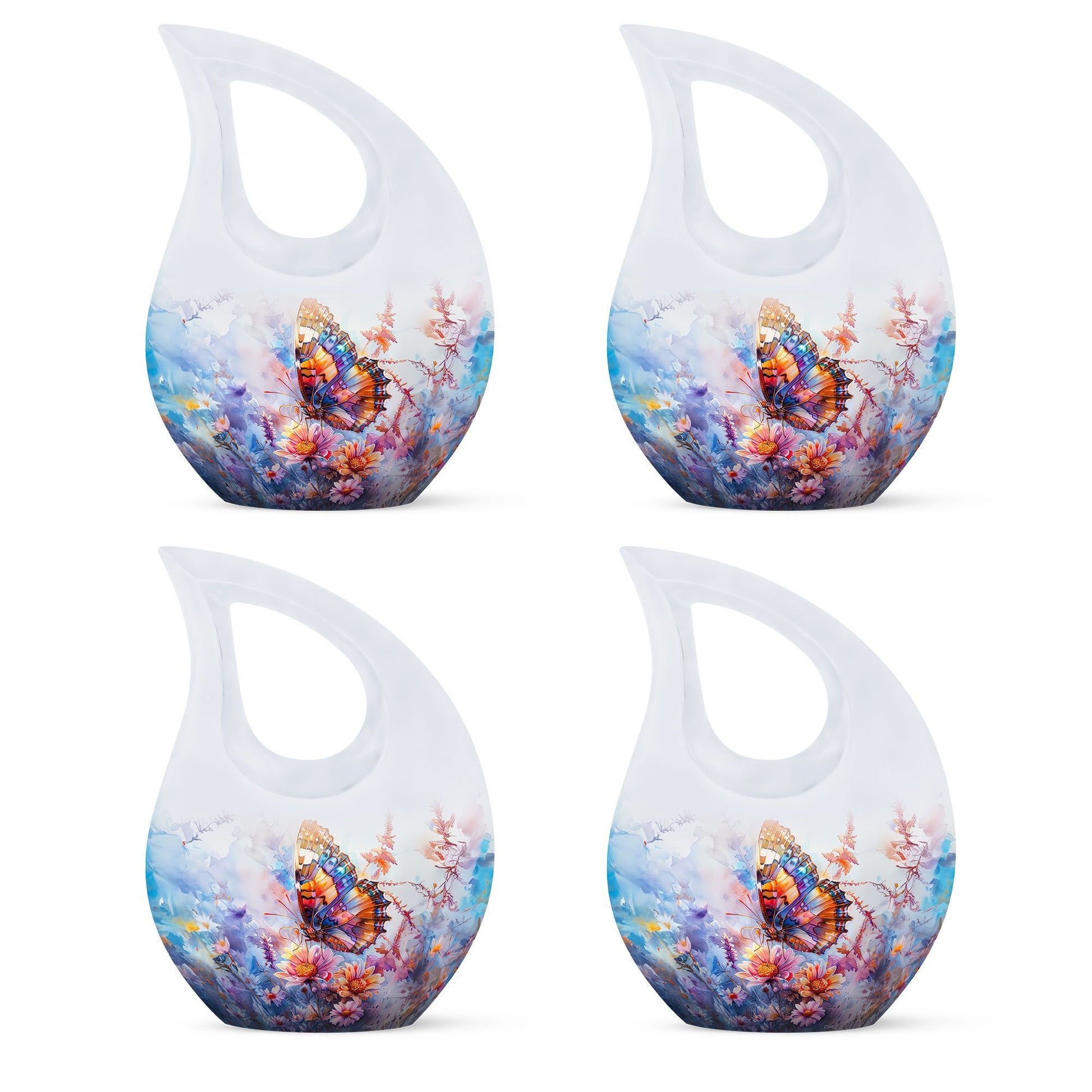 Butterfly  Small Urn Set of 4 Combo