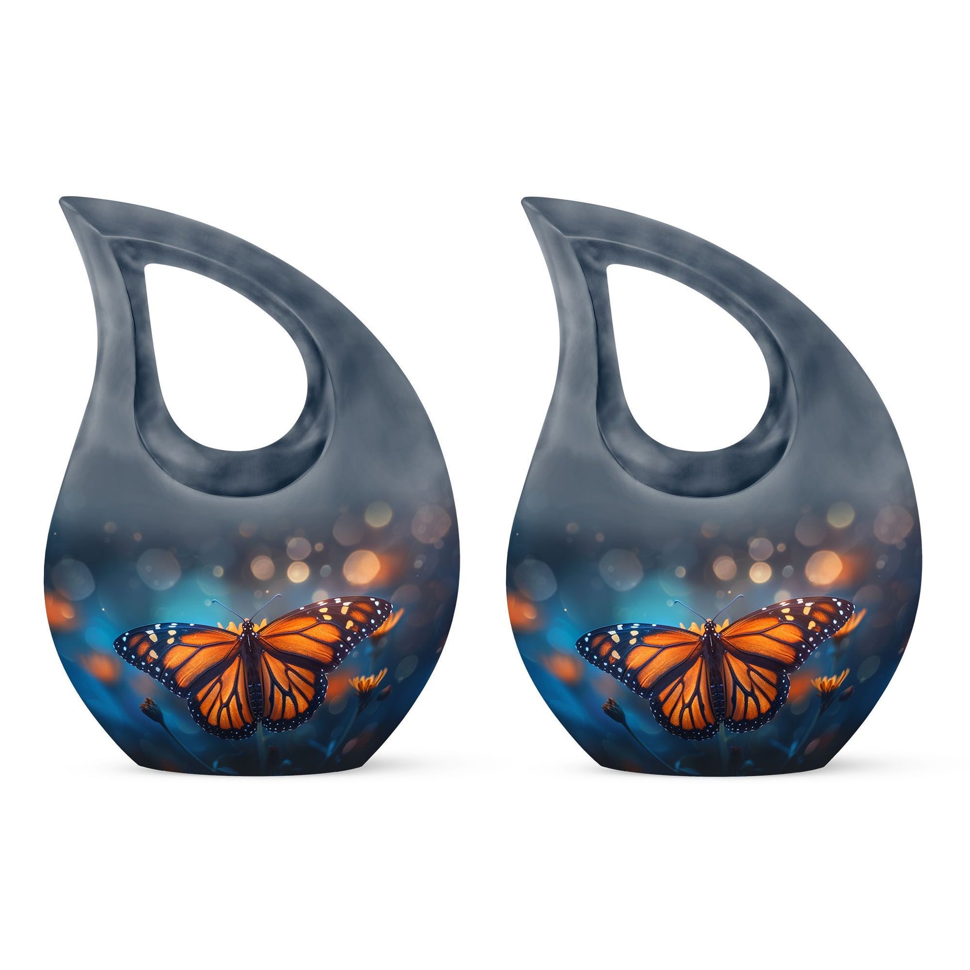 Butterfly  Small Urn Set of 2 Combo