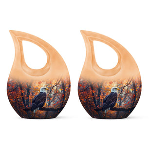 Eagle  Small Urn Set of 2 Combo