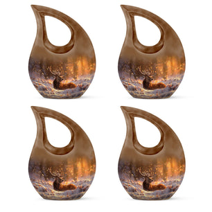 Deer  Small Urn Set of 4 Combo