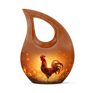 Rooster  Small Urn 3 Inch