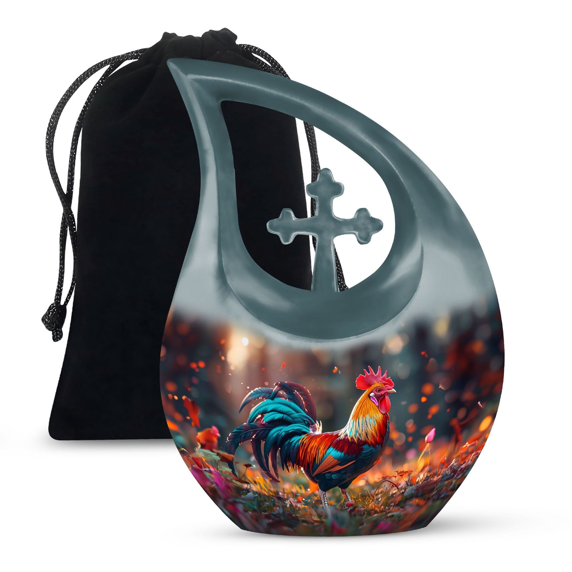 Chicken  Large Urn 10 Inch