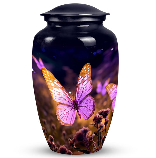 Pink Butterfly Urn