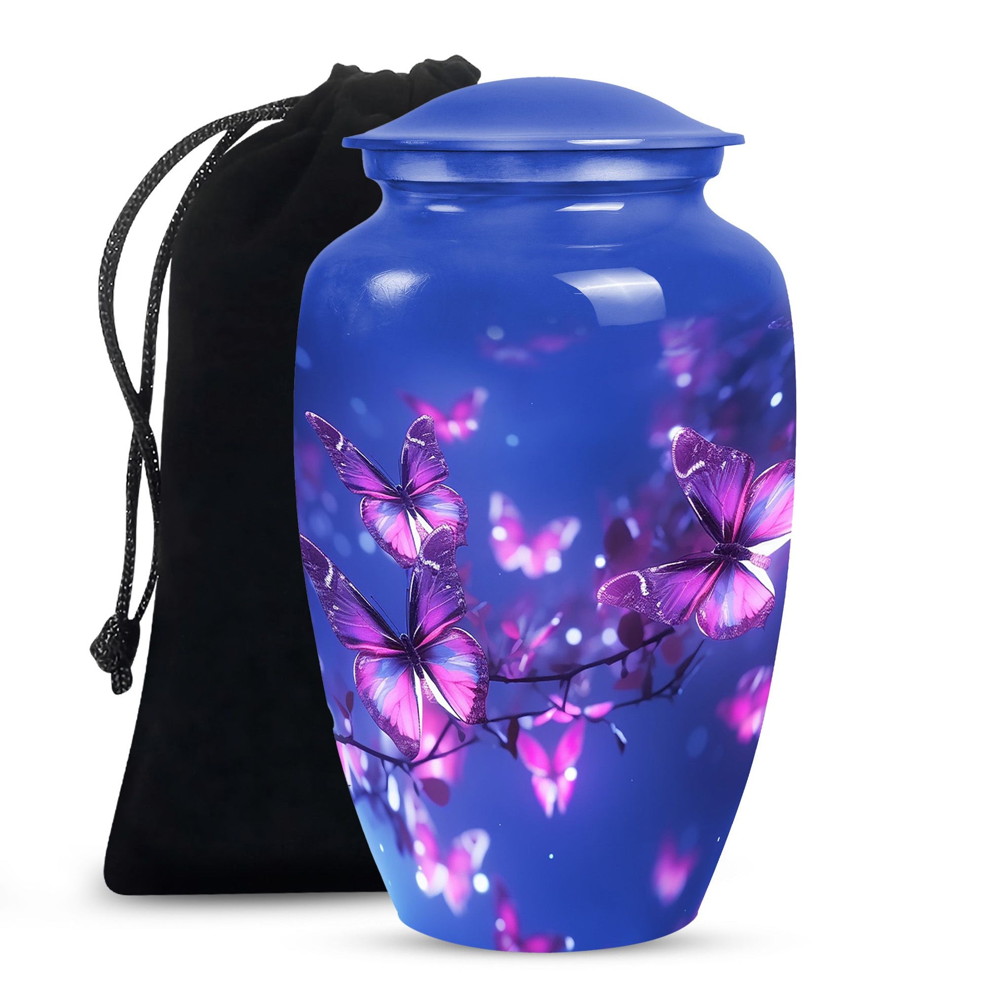 Purple Butterfly Urn