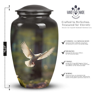 Dove Cremation Urn for Human Ashes - Memorial Urn