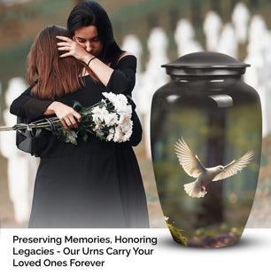 Dove Cremation Urn for Human Ashes - Memorial Urn