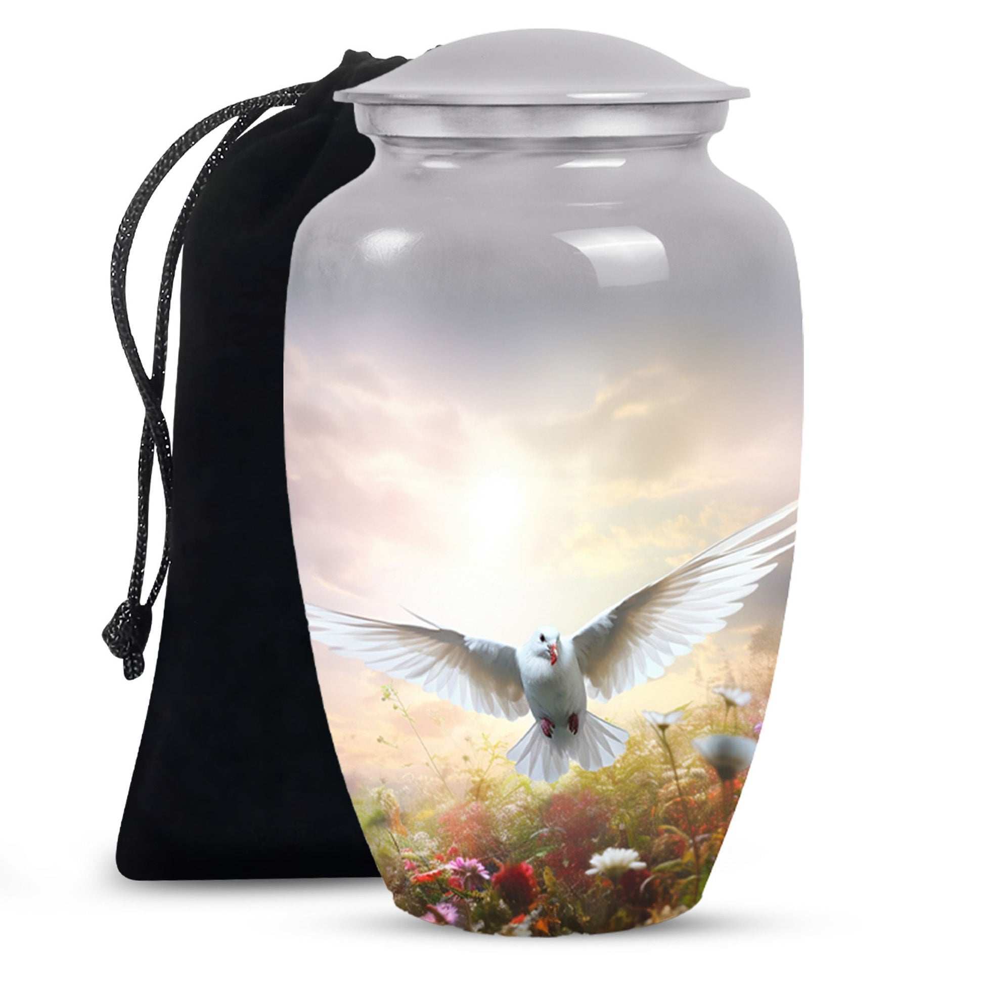 Elegant Dove Urn for Ashes - Memorial Cremation Urn