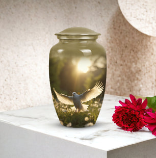 Dove Urn for Ashes - Memorial Urn for Human Ashes