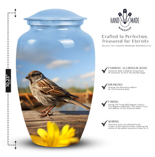 Sparrow Cremation Urn for Human Ashes