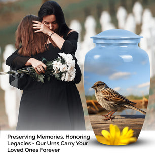 Sparrow Cremation Urn for Human Ashes