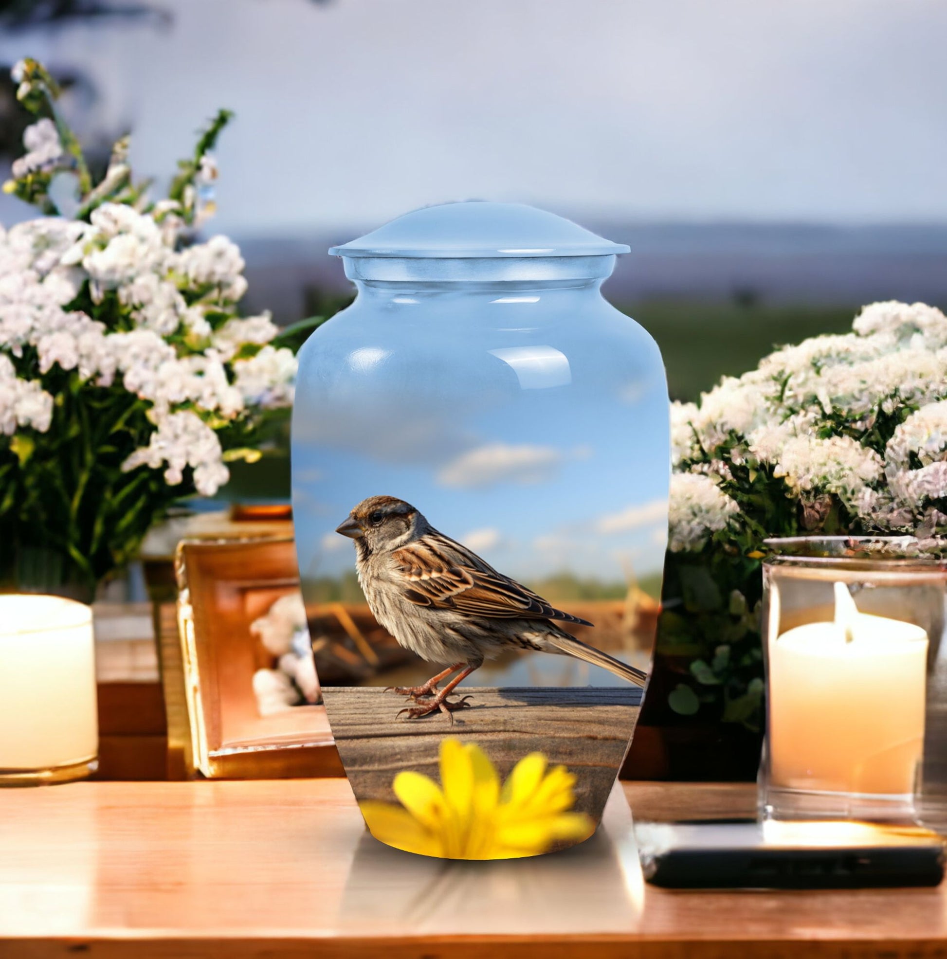 Sparrow Cremation Urn for Human Ashes