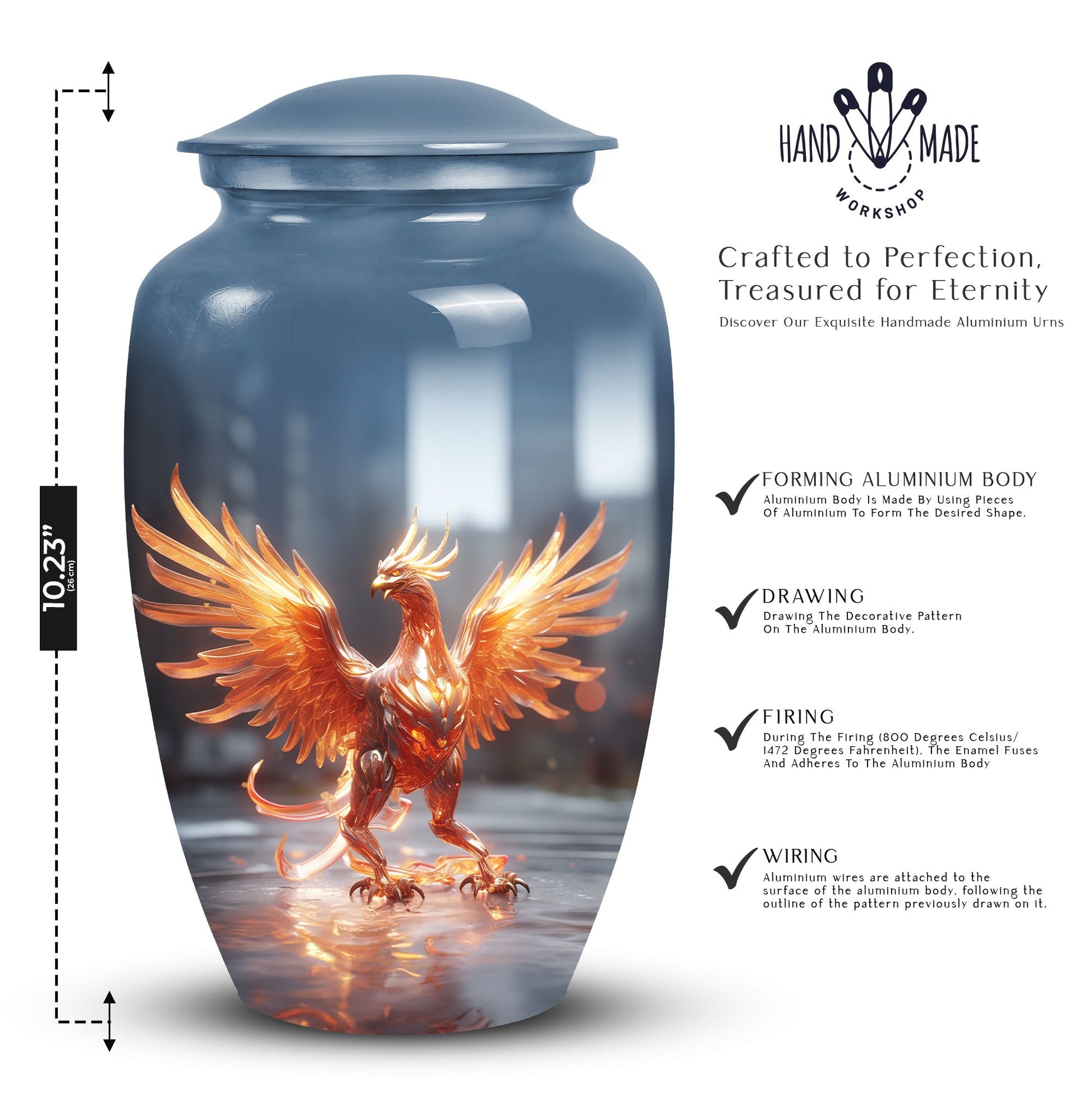 Phoenix Cremation Urn for Human Ashes