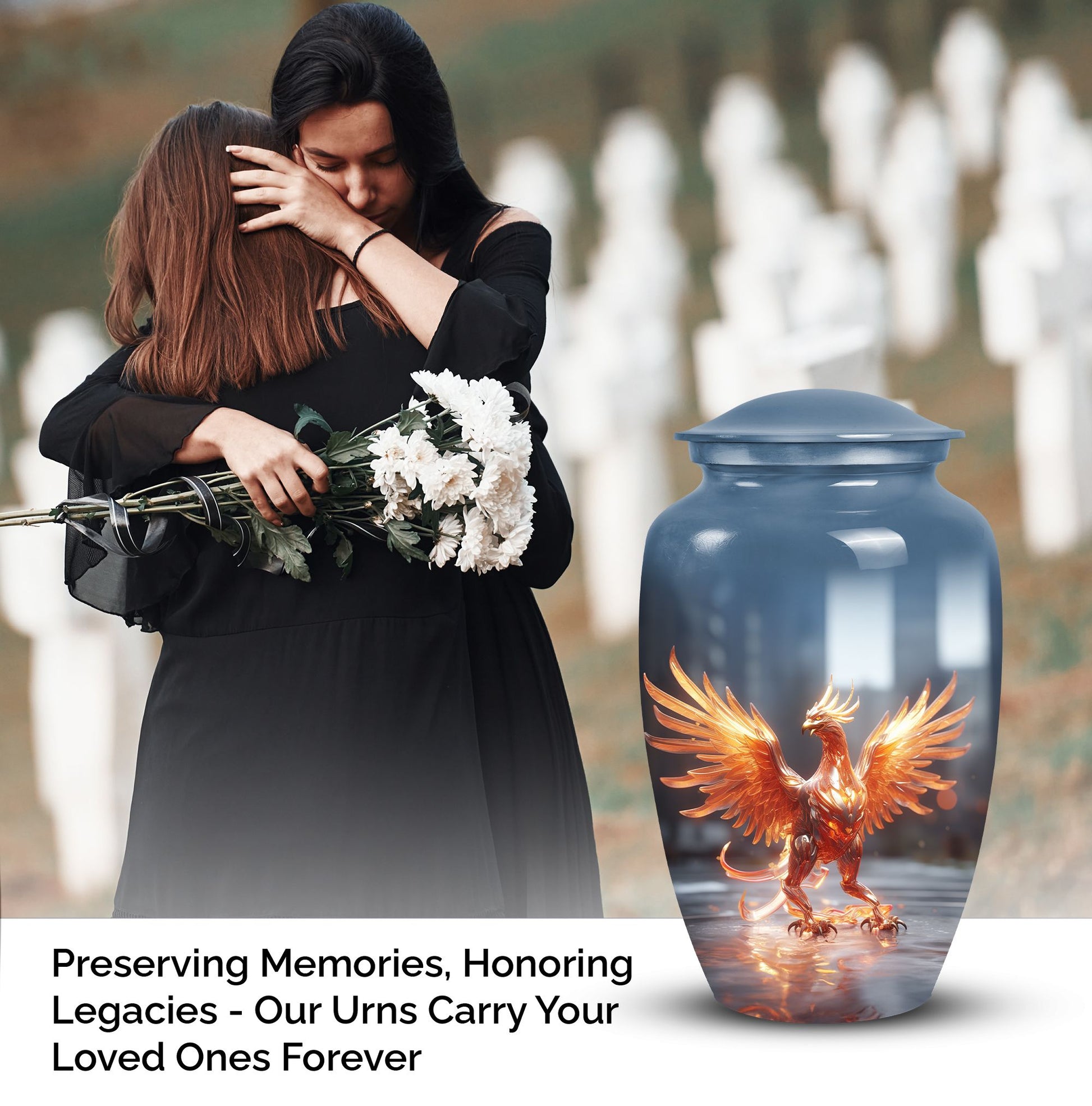 Phoenix Cremation Urn for Human Ashes