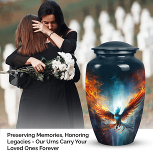 Phoenix Cremation Container for Human Ashes