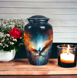 Phoenix Cremation Container for Human Ashes