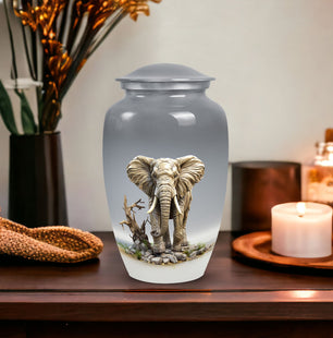 Elephant Cremation Urn for Adult Ashes