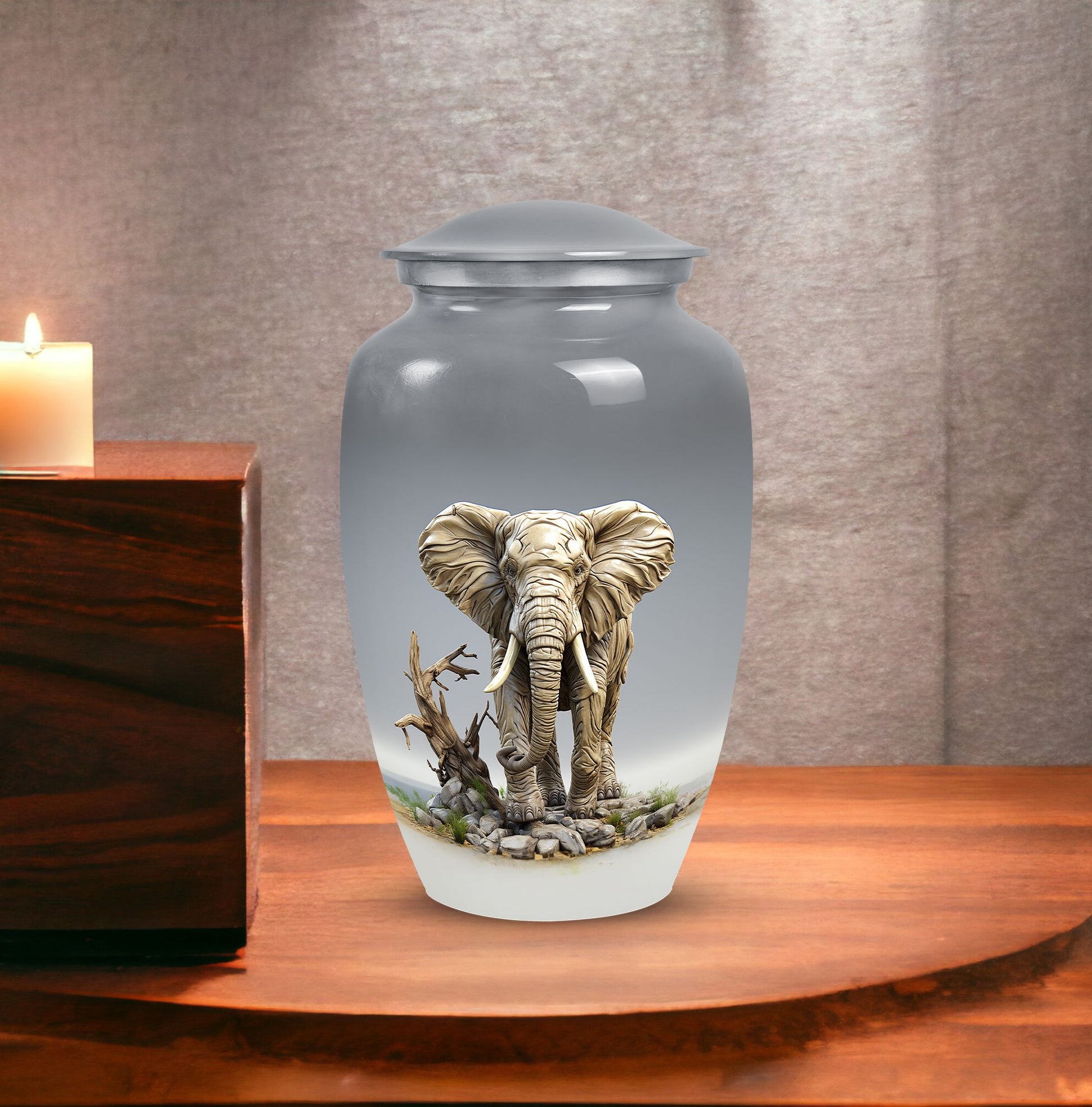 Elephant Cremation Urn for Adult Ashes