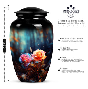 Handmade Rose Cremation Container For Human Remains