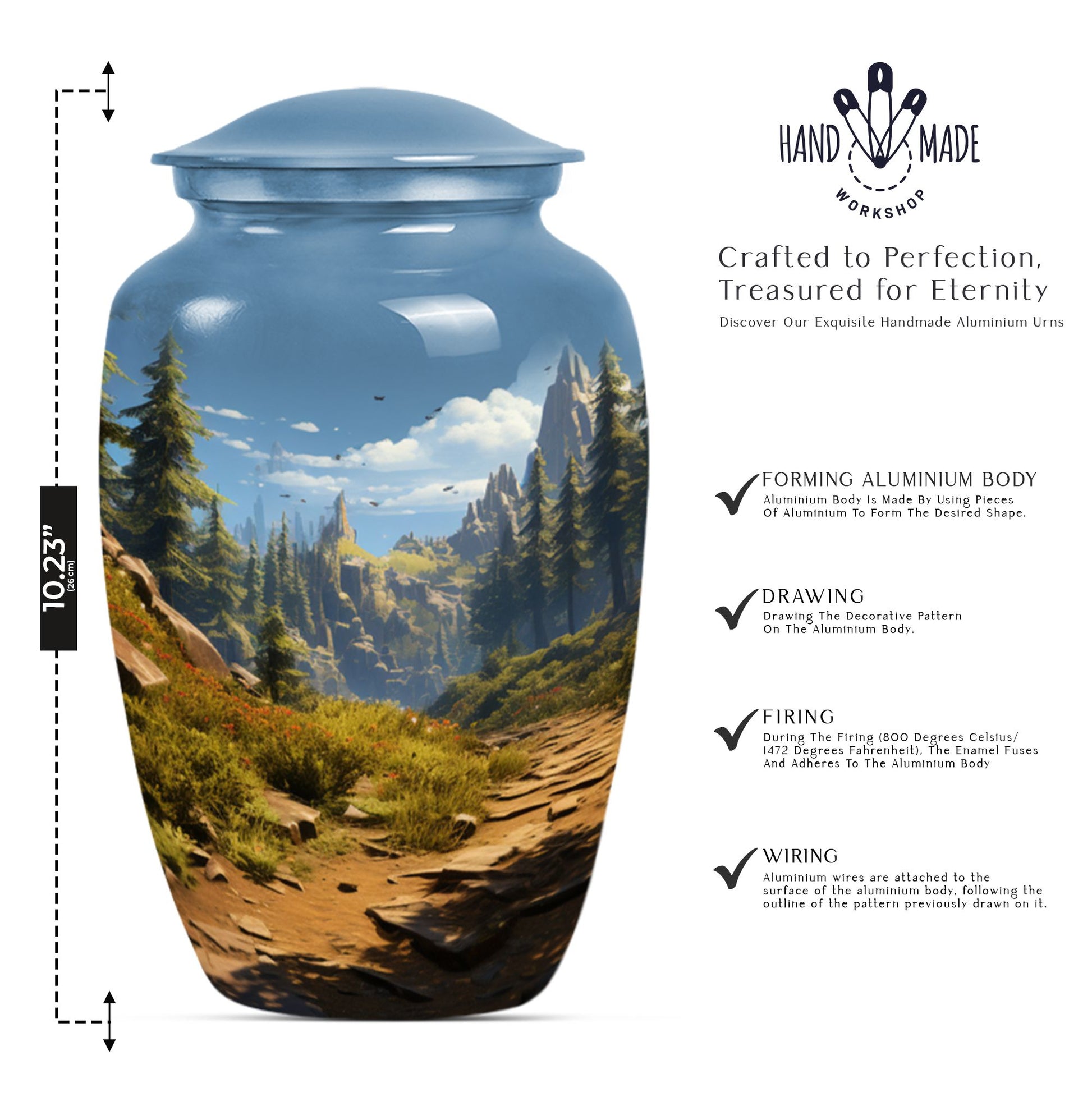 Forest Cremation Urn for Human Ashes