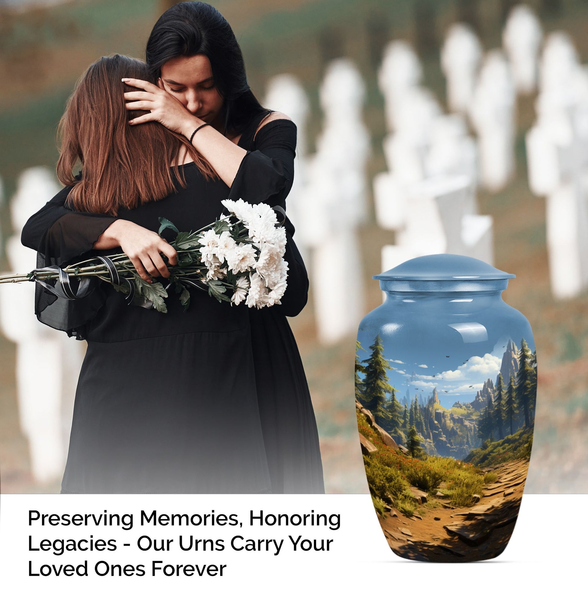 Forest Cremation Urn for Human Ashes