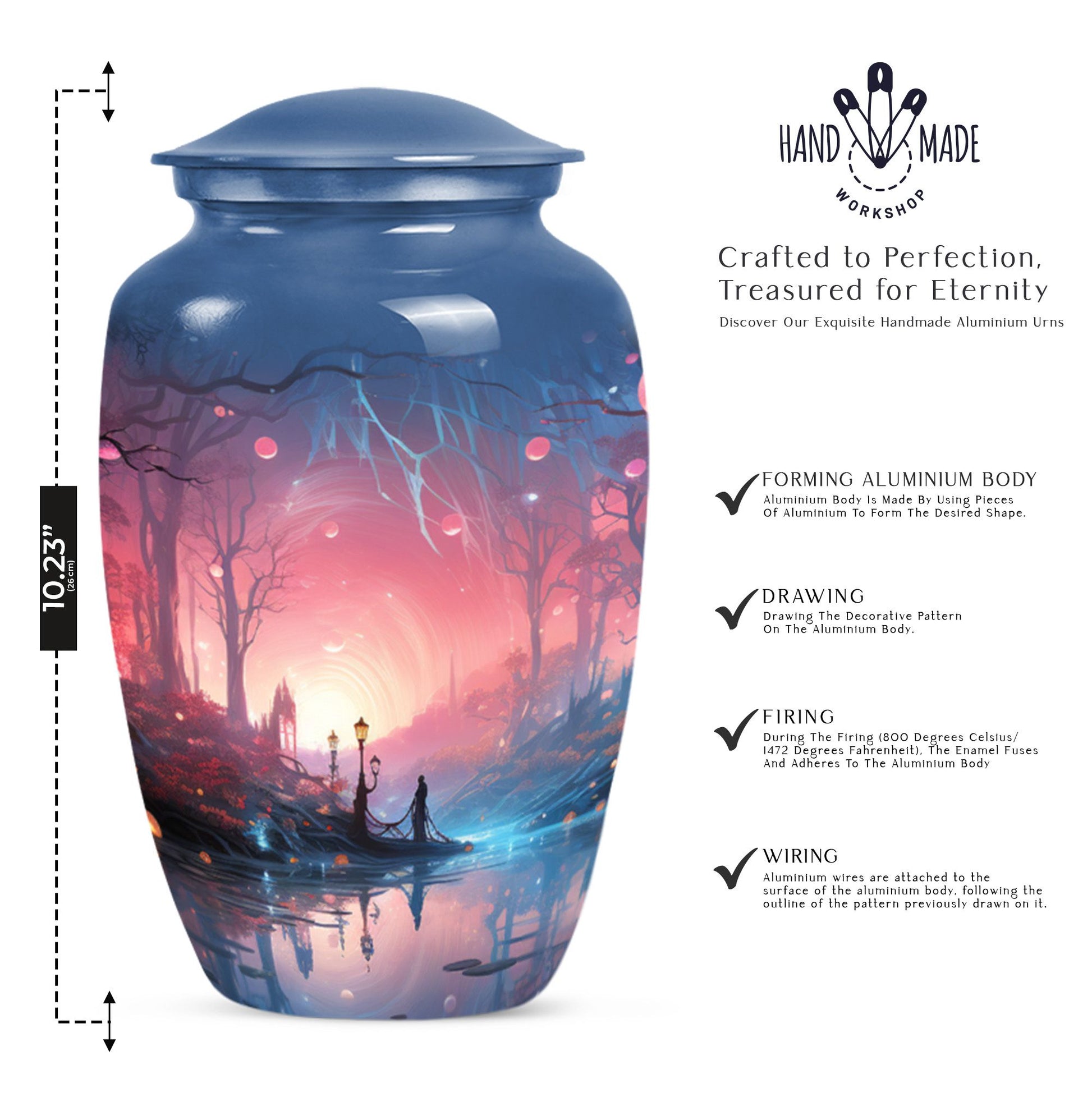 Forest Unique Cremation Urn For Adult Human Ashes