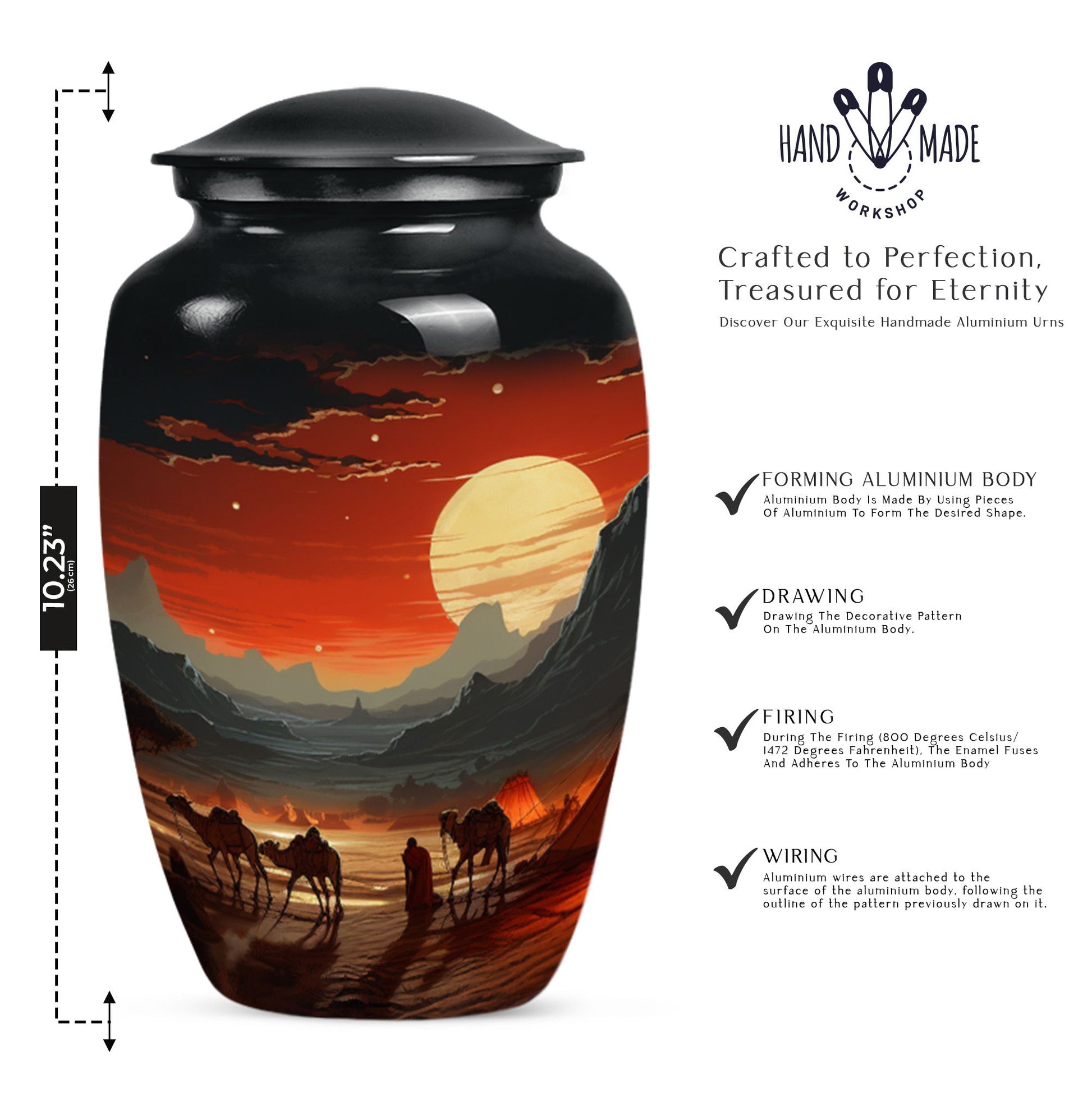 Forest Memorial Cremation Urn For Human Ashes