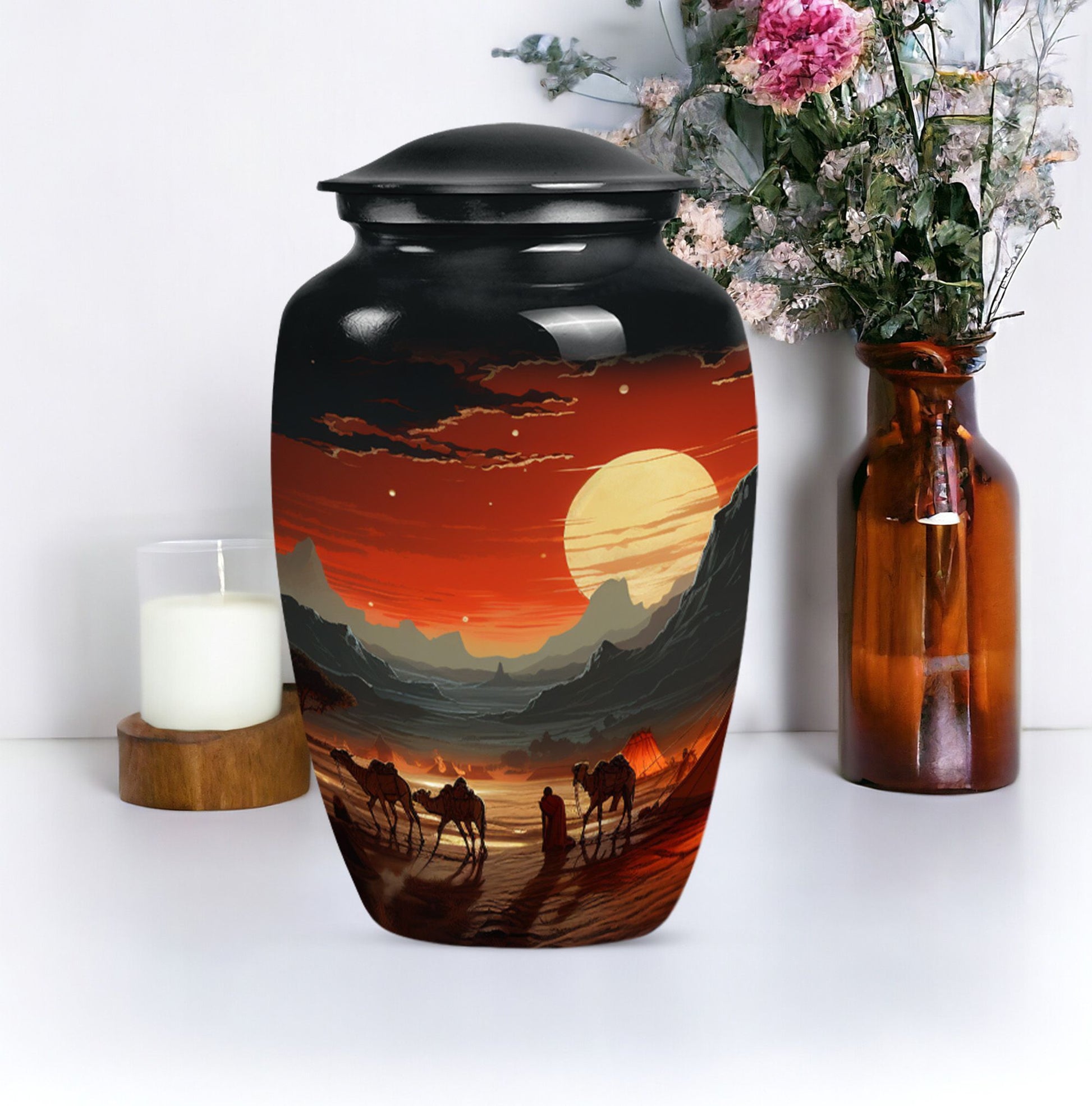 Forest Memorial Cremation Urn For Human Ashes