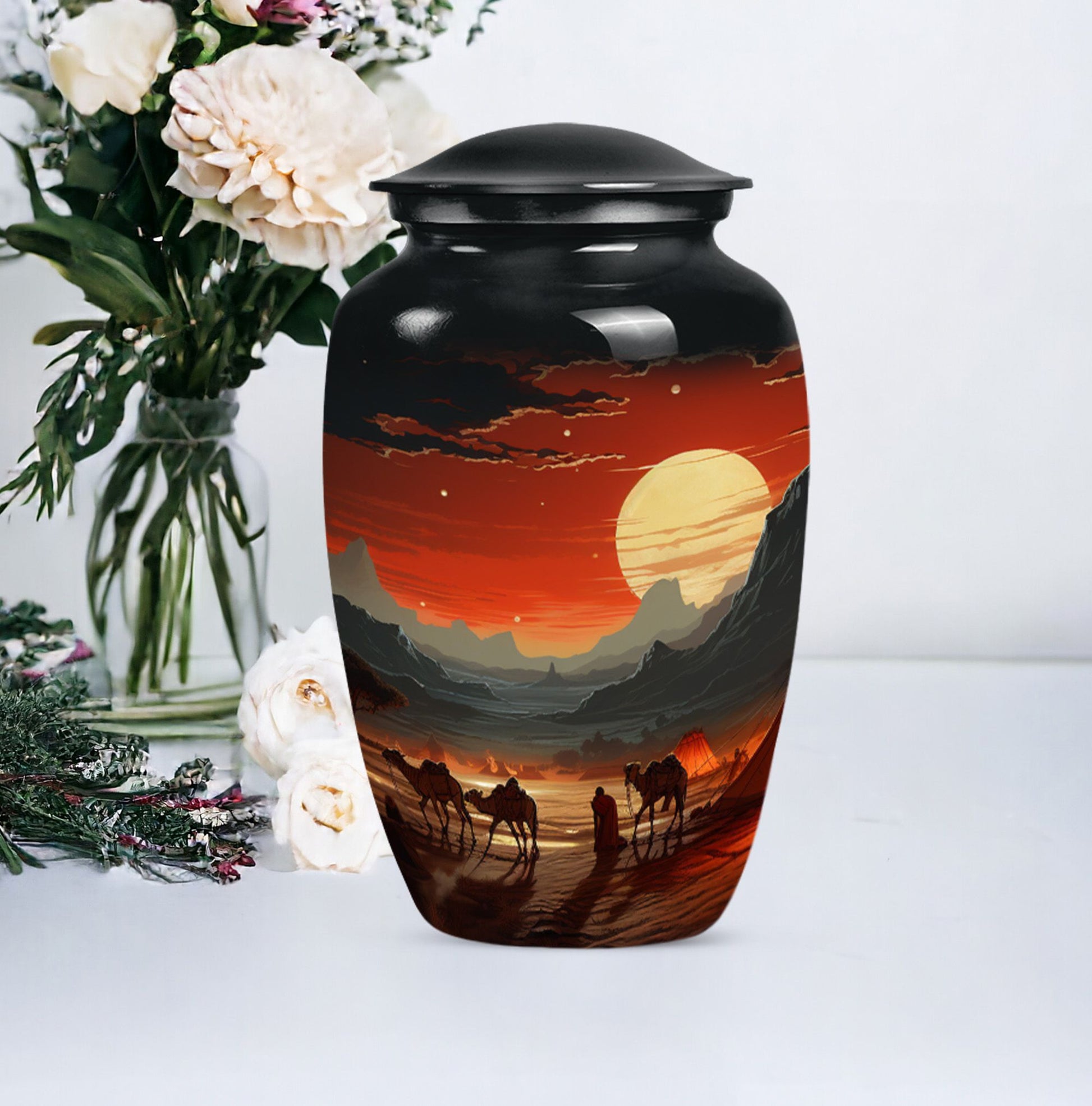 Forest Memorial Cremation Urn For Human Ashes