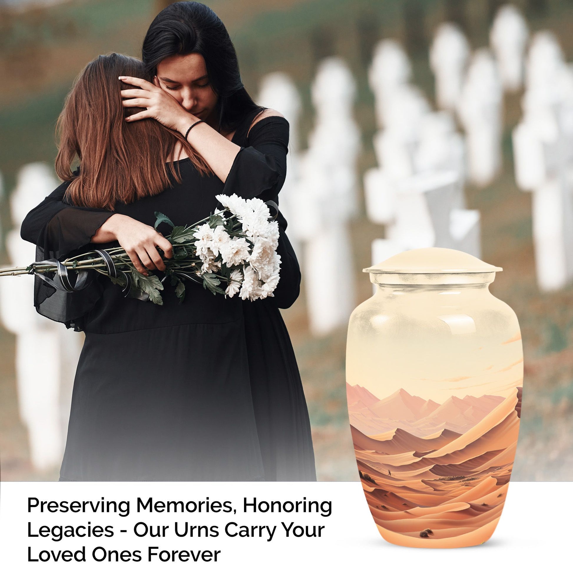 Beautiful Forest Cremation Urn for Human Ashes