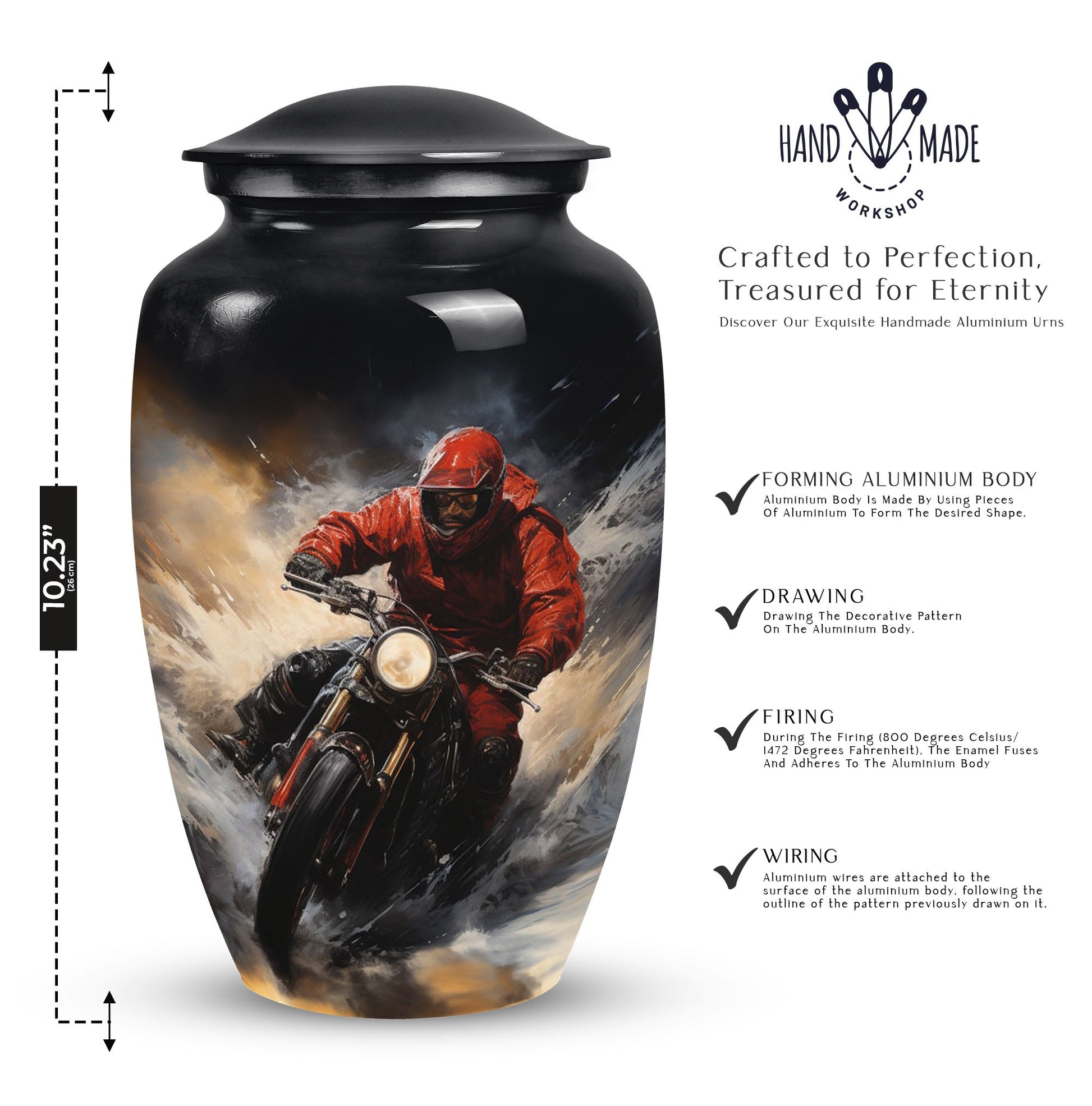 Bike Cremation Urn for Human Ashes