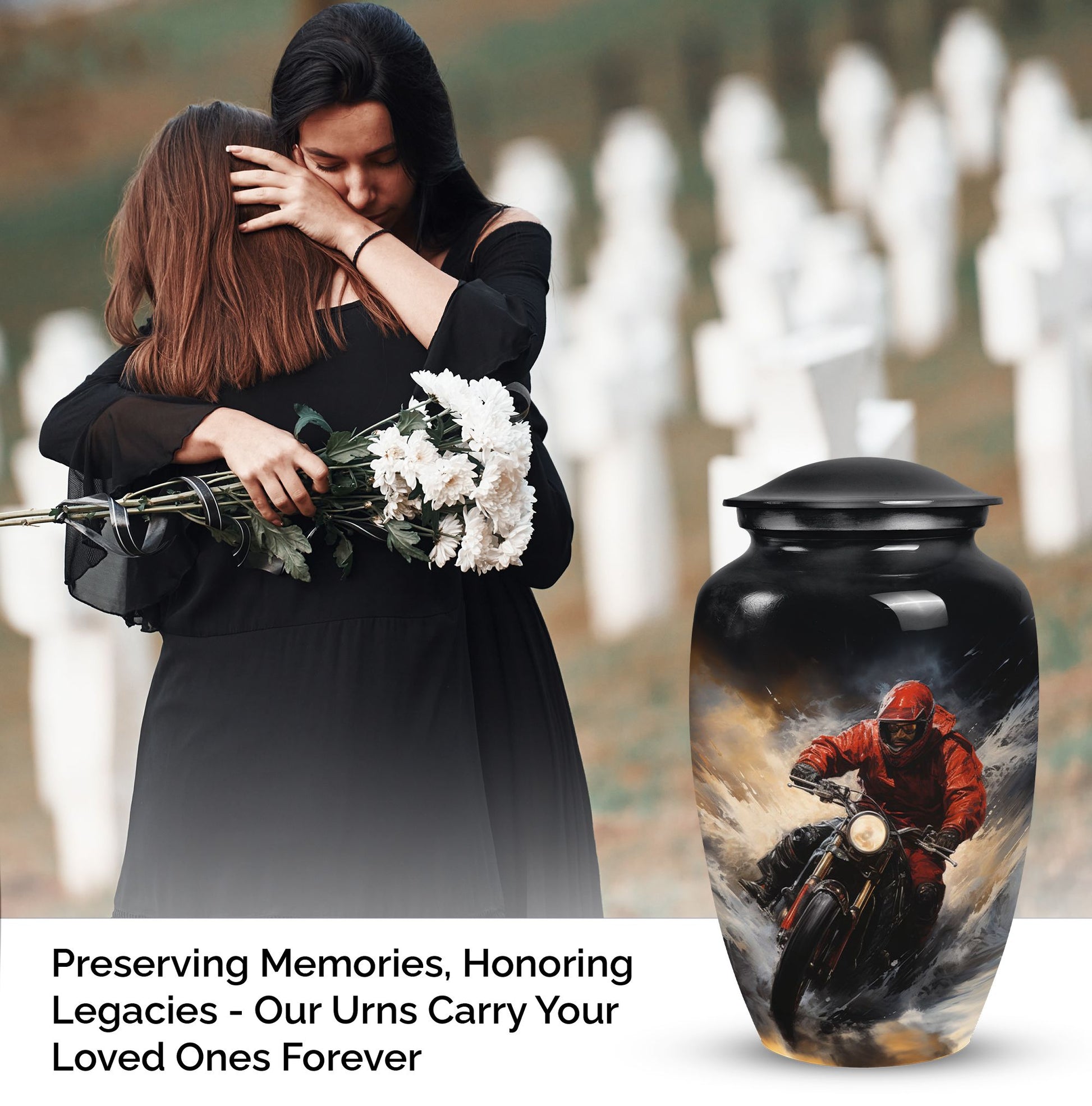 Bike Cremation Urn for Human Ashes