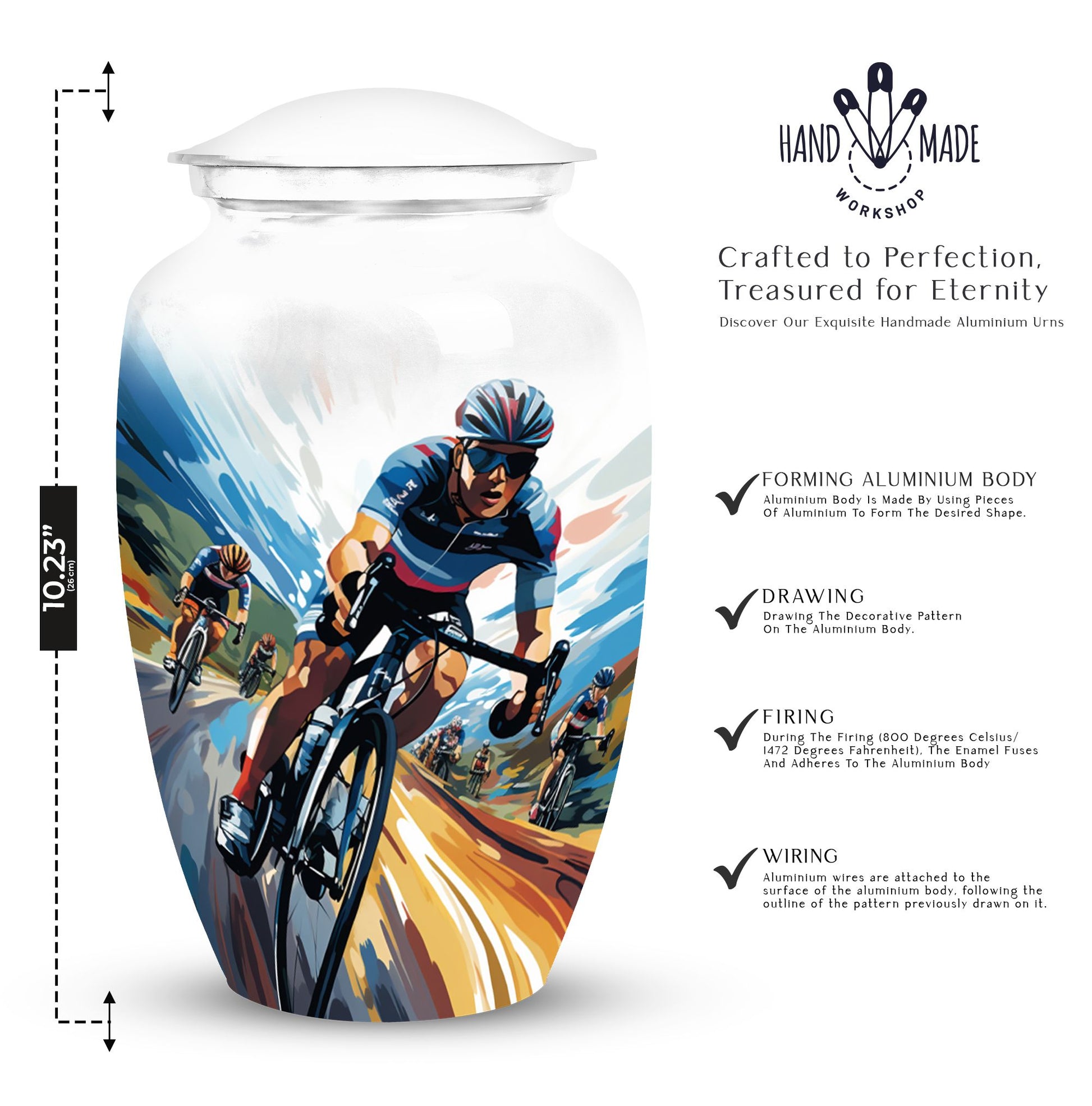 Bike Cremation Container For Adult Ashes