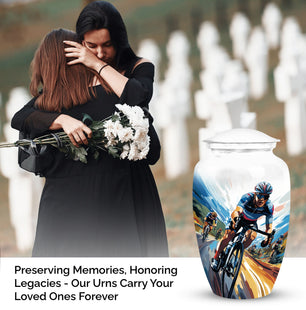 Bike Cremation Container For Adult Ashes