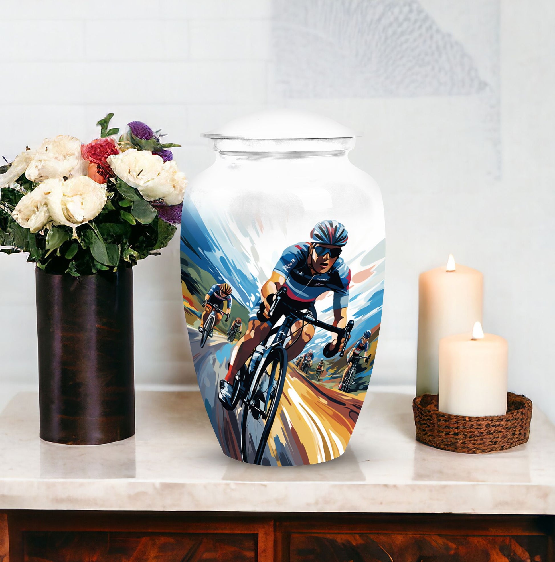 Bike Cremation Container For Adult Ashes