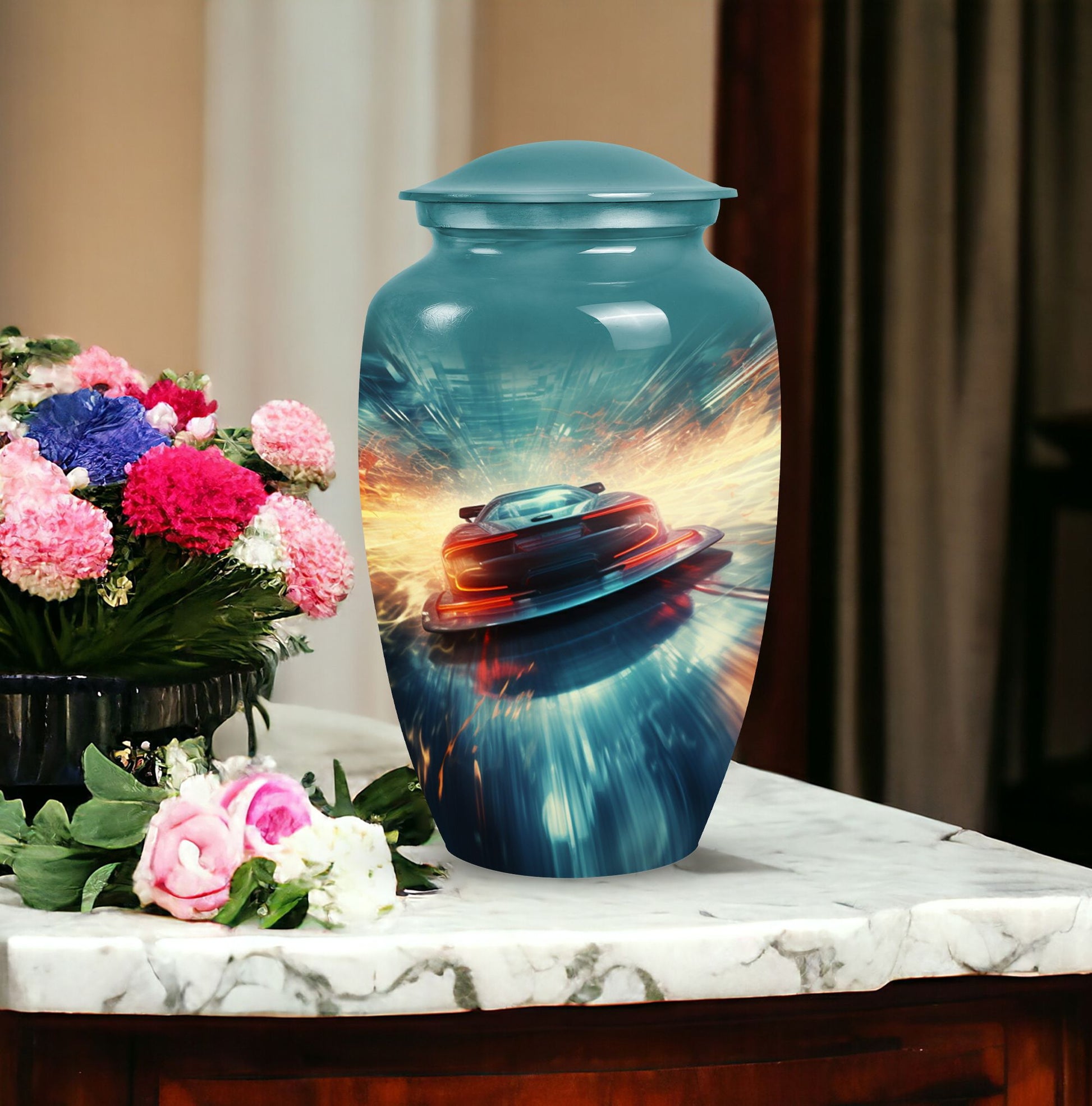 Car Cremation Urn for Human Ashes - Memorial Urn