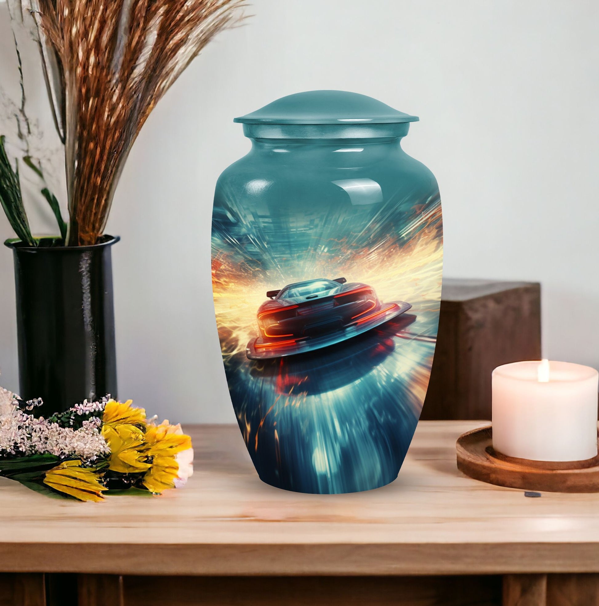 Car Cremation Urn for Human Ashes - Memorial Urn