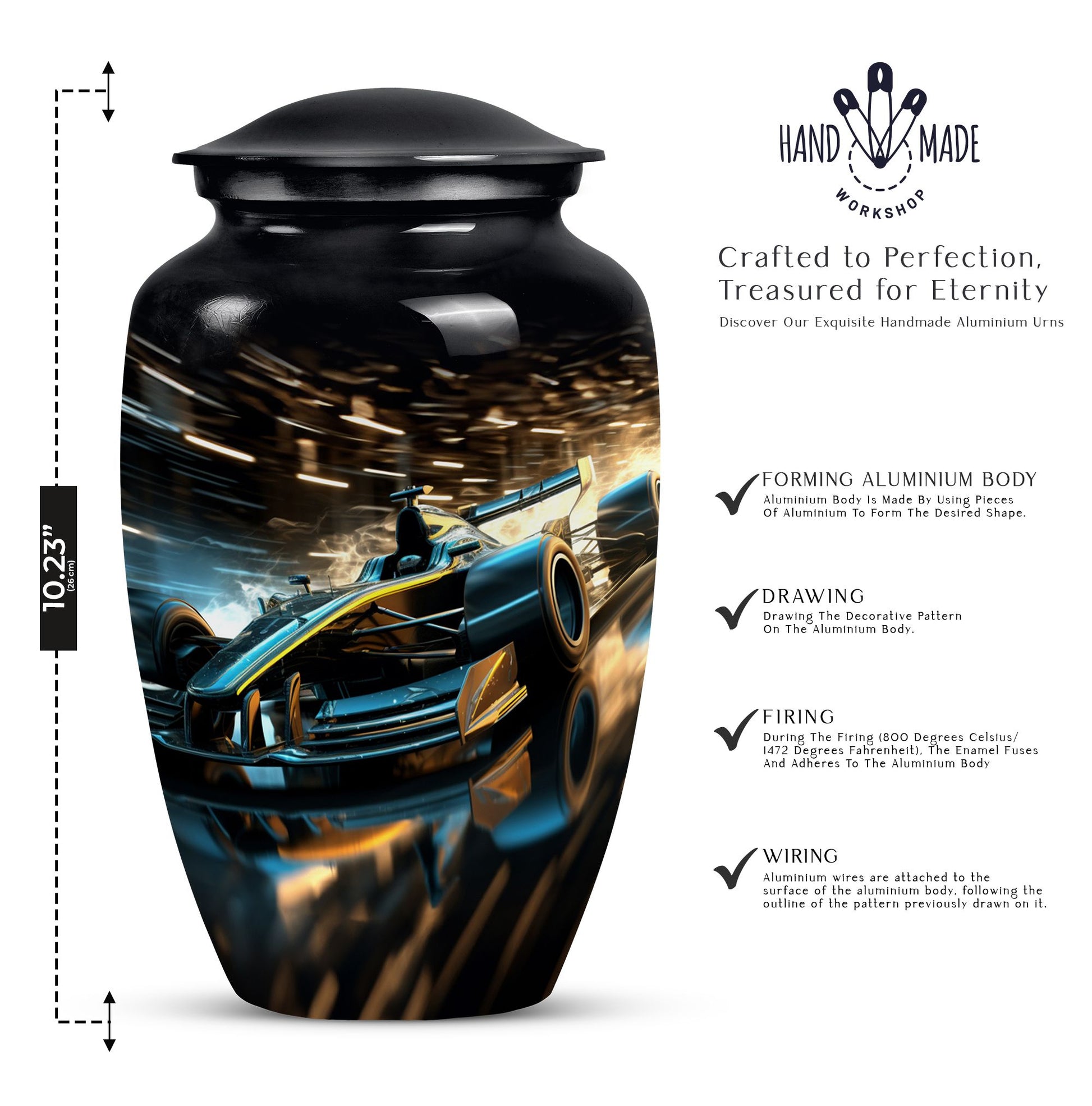 Car Cremation Urn for Human Ashes - Stylish Memorial Urn