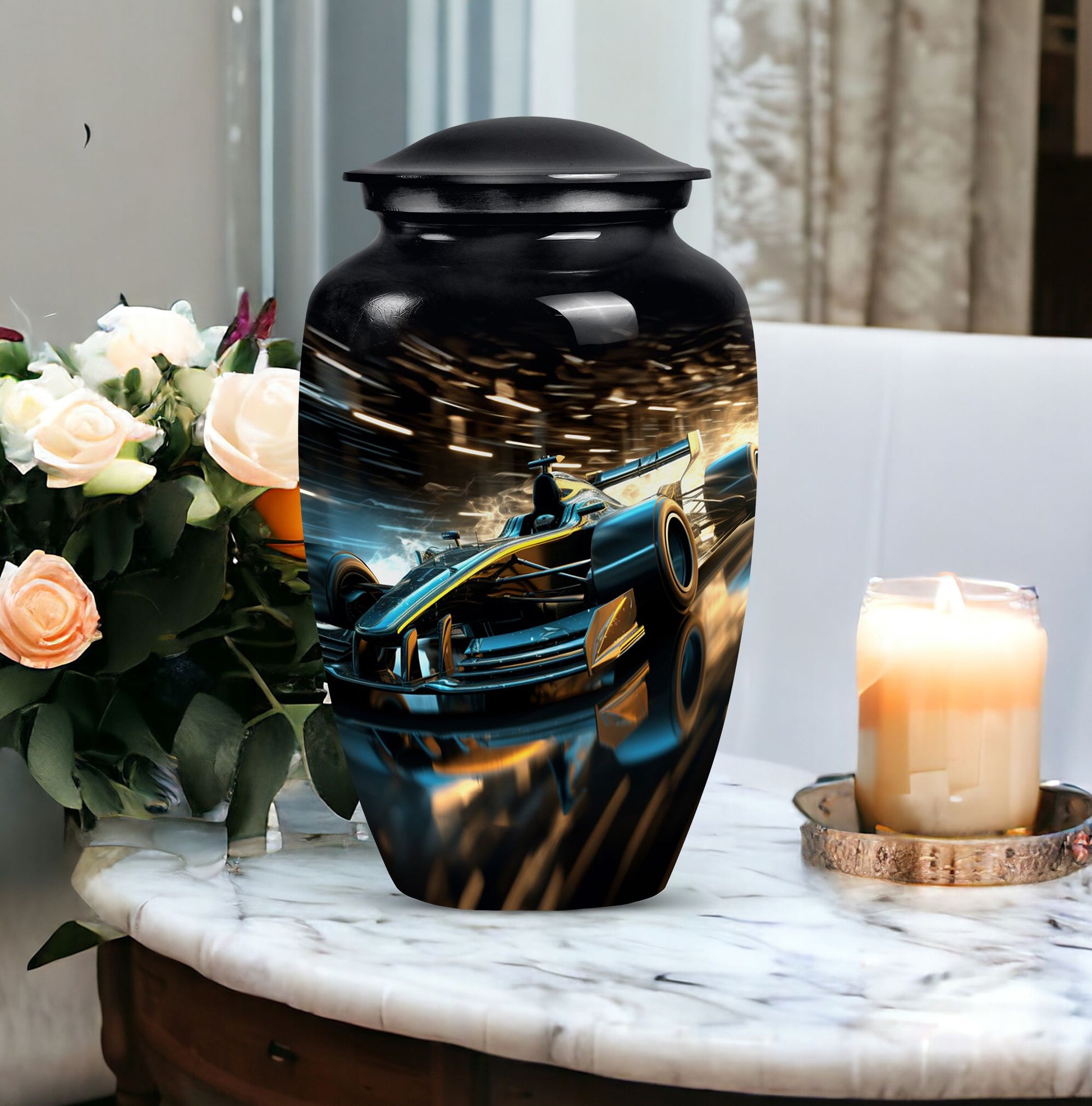 Car Cremation Urn for Human Ashes - Stylish Memorial Urn