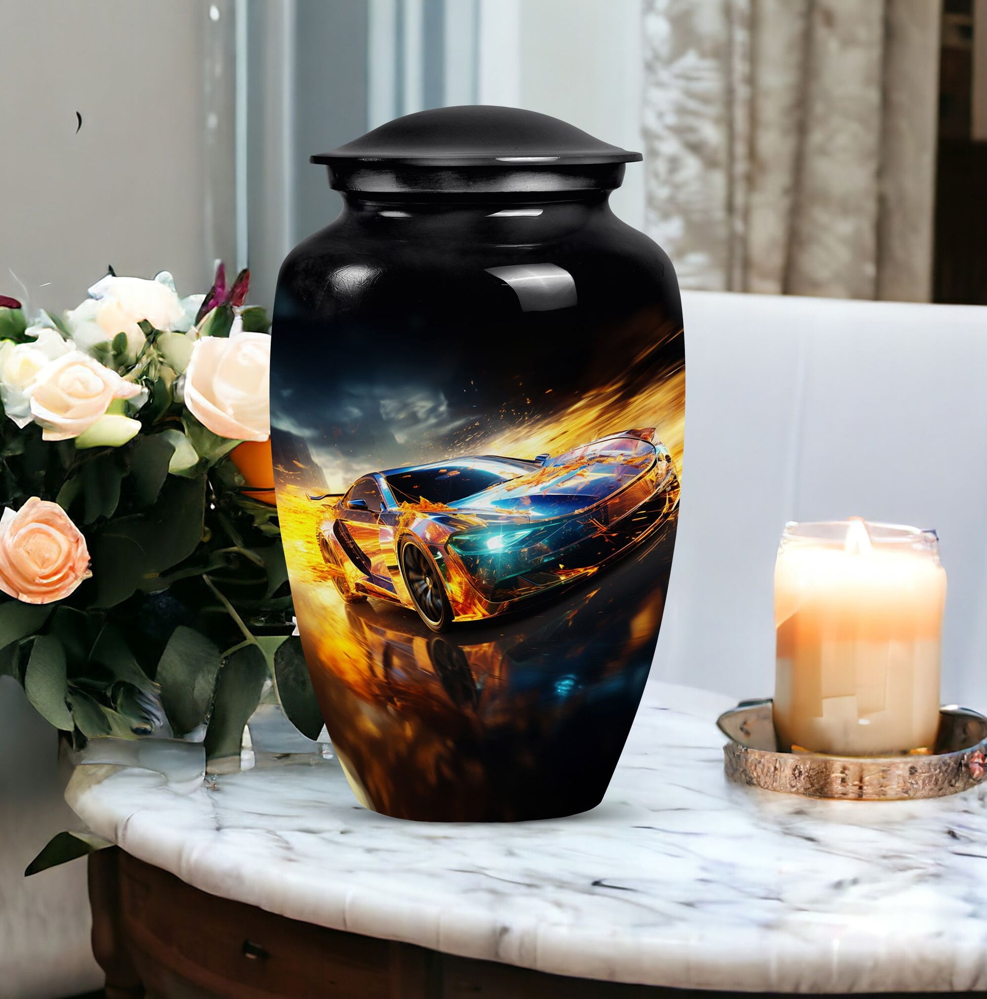 Car Cremation Urn for Human Ashes - Urn for Loved Ones